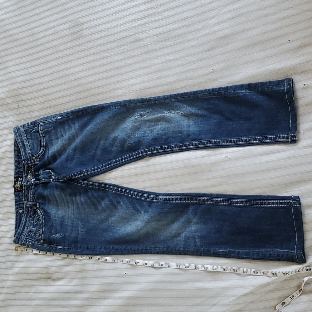 Express. Berock blue jeans. Size 2R.